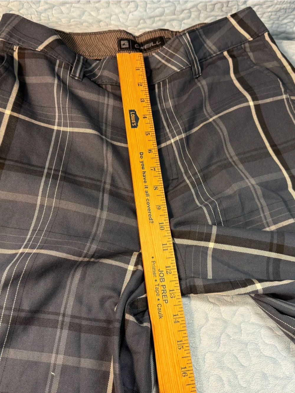 Quiksilver Charcoal and Beige Plaid Swim Shorts - Picture 5 of 12
